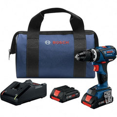 Bosch - 18 Volt 1/2" Keyless Chuck Cordless Hammer Drill - 0 to 28,500 BPM, 0 to 600 & 0 to 1,900 RPM, Reversible - Best Tool & Supply