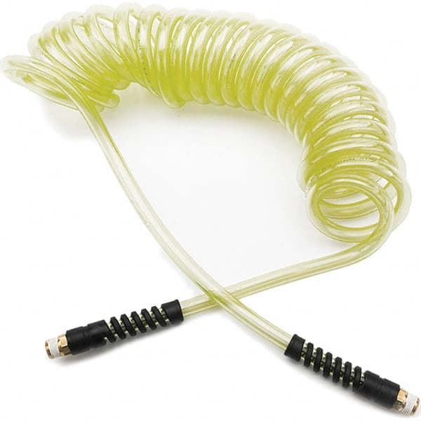 Parker - Coiled & Self-Storing Hose Inside Diameter (Inch): 1/4 Material: 95A Shore Durometer Polyurethane - Best Tool & Supply