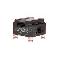 Self-Centering Vise: 4.95″ Jaw Width 5″ OAL, 5″ OAW, 2.9″ OAH, 4,400 lbf Max Clamping Force