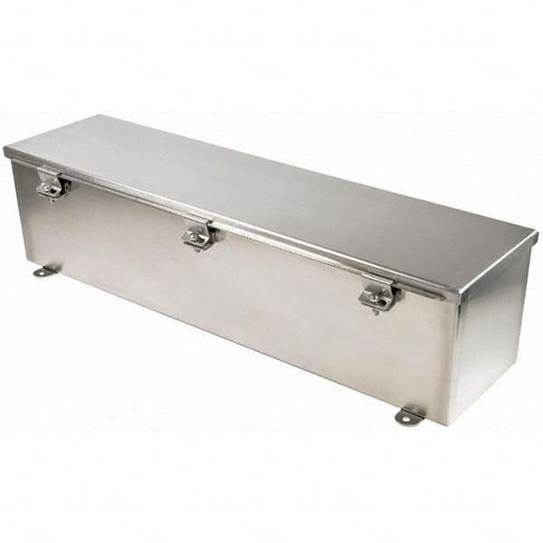 Wiegmann - NEMA 4X Stainless Steel Junction Box Enclosure with Hinge Cover - Best Tool & Supply