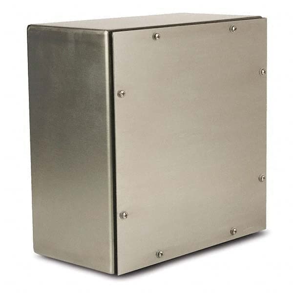 Wiegmann - NEMA 4X Stainless Steel Junction Box Enclosure with Screw Cover - Best Tool & Supply