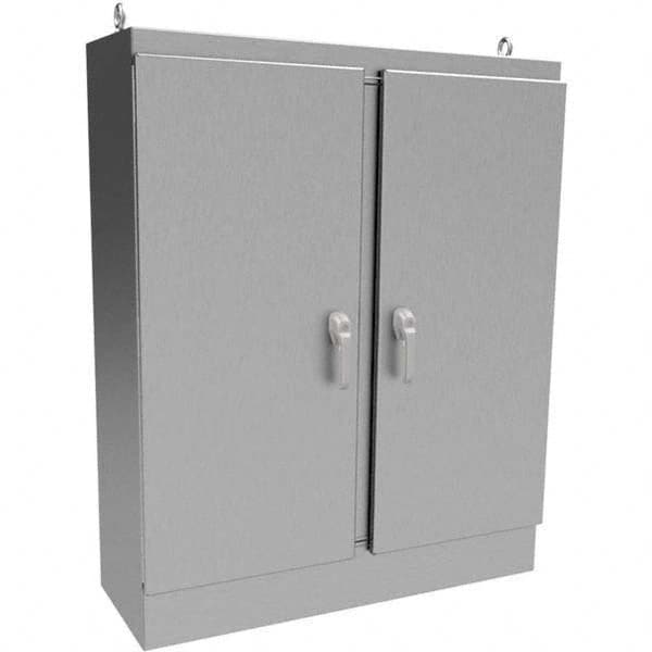 Wiegmann - NEMA 4X Stainless Steel Standard Enclosure with Cabinet Hinged Cover - Best Tool & Supply