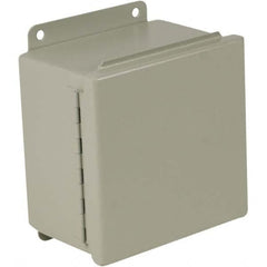 Wiegmann - NEMA 12 Steel Standard Enclosure with Continuous Hinge Cover - Best Tool & Supply