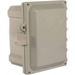 Wiegmann - NEMA 4X Polycarbonate Standard Enclosure with Continuous Hinge Cover - Best Tool & Supply