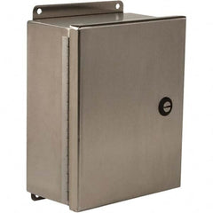 Wiegmann - NEMA 4 Stainless Steel Standard Enclosure with Continuous Hinge Cover - Best Tool & Supply