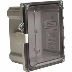 Wiegmann - NEMA 4X Polycarbonate Standard Enclosure with Continuous Hinge Cover - Best Tool & Supply