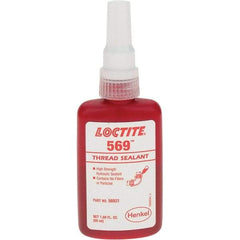 Loctite - 50 mL Bottle, Red Low Strength Threadlocker - Series 569 - Best Tool & Supply