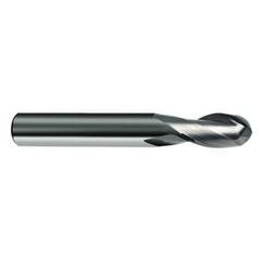 1/4" Dia. - 2-1/2" OAL - 30 Helix Bright CBD Ball Nose EM - 2 FL - Best Tool & Supply