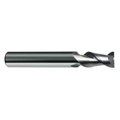 18mm Dia. - 92mm OAL - 45° Helix Bright Carbide End Mill - 2 FL - Best Tool & Supply