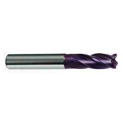 13/32 Dia. x 2-3/4 Overall Length 4-Flute Square End Solid Carbide SE End Mill-Round Shank-Center Cut-Firex - Best Tool & Supply