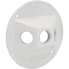 Hubbell-Raco - Weatherproof Box Covers Cover Shape: Round Number of Holes in Outlet: 3 - Best Tool & Supply