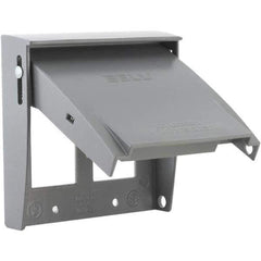 Hubbell-Raco - Weatherproof Box Covers Cover Shape: Rectangle Number of Holes in Outlet: 2 - Best Tool & Supply