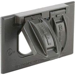 Hubbell-Raco - Weatherproof Box Covers Cover Shape: Rectangle Number of Holes in Outlet: 2 - Best Tool & Supply