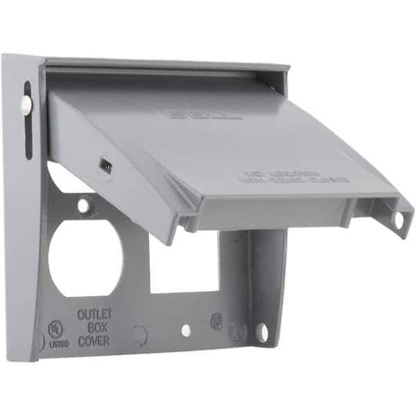 Hubbell-Raco - Weatherproof Box Covers Cover Shape: Rectangle Number of Holes in Outlet: 3 - Best Tool & Supply