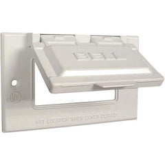 Hubbell-Raco - Weatherproof Box Covers Cover Shape: Rectangle Number of Holes in Outlet: 1 - Best Tool & Supply