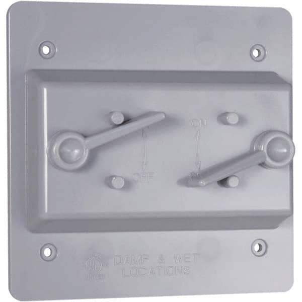 Hubbell-Raco - Weatherproof Box Covers Cover Shape: Rectangle Number of Holes in Outlet: 2 - Best Tool & Supply