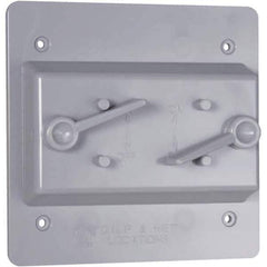 Hubbell-Raco - Weatherproof Box Covers Cover Shape: Rectangle Number of Holes in Outlet: 2 - Best Tool & Supply