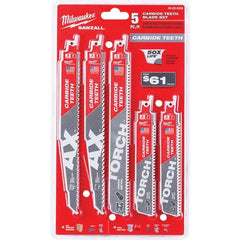 Milwaukee Tool - Reciprocating Saw Blade Sets Blade Material: Bi-Metal Minimum Blade Length (Inch): 6 - Best Tool & Supply