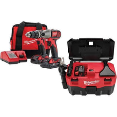 Milwaukee Tool - Cordless Tool Combination Kits Voltage: 18 Tools: Compact Drill/Driver; Impact Driver - Best Tool & Supply