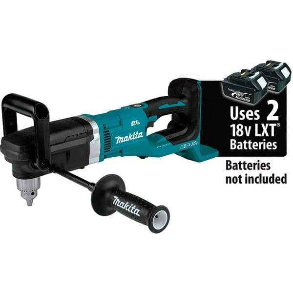 Makita - 36 Volt 1/2" Chuck Right Angle Handle Cordless Drill - 0-1400 RPM, Reversible, Lithium-Ion Batteries Not Included - Best Tool & Supply