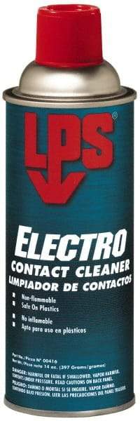 LPS - 14 Ounce Aerosol Contact Cleaner - 22 kV Dielectric Strength, Nonflammable, Plastic Safe - Best Tool & Supply