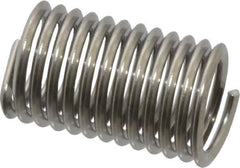 Heli-Coil - M6x1.00 Metric Coarse, 15mm OAL, Free Running Helical Insert - 12-1/8 Free Coils, Tanged, 304 Stainless Steel, Bright Finish, 2-1/2D Insert Length - Best Tool & Supply