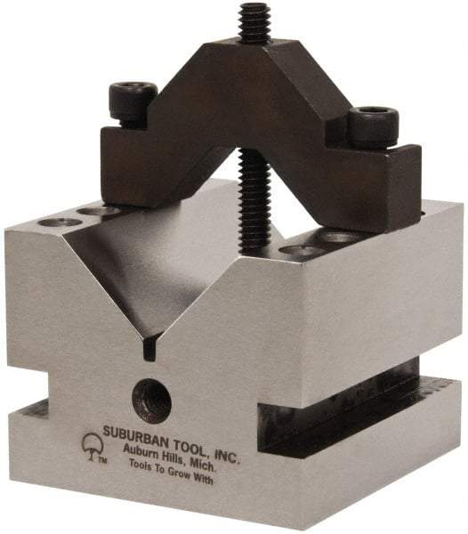 Suburban Tool - 1-5/8" Max Capacity, 90° Angle, Hardened Steel V-Block - 2-1/2" Long x 2-1/2" Wide x 2" High, Sold as Individual - Best Tool & Supply