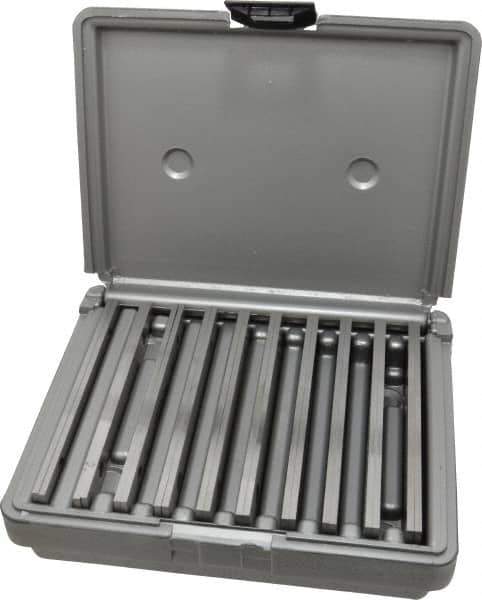 Fowler - 20 Piece, 6 Inch Long x 1/8 Inch Thick, Alloy Steel Thin Parallel Set - 1/2 to 1-5/8 Inch High, 52-58 RC Hardness - Best Tool & Supply