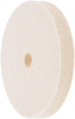 Value Collection - 4" Diam x 1/2" Thick Unmounted Buffing Wheel - 1 Ply, Polishing Wheel, 1/2" Arbor Hole, Medium Density - Best Tool & Supply