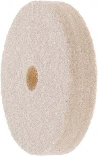 Value Collection - 3" Diam x 1/2" Thick Unmounted Buffing Wheel - 1 Ply, Polishing Wheel, 1/2" Arbor Hole, Hard Density - Best Tool & Supply