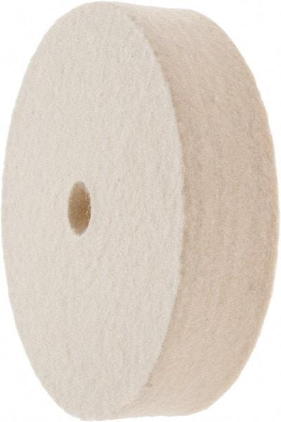 Value Collection - 4" Diam x 1" Thick Unmounted Buffing Wheel - 1 Ply, Polishing Wheel, 1/2" Arbor Hole, Soft Density - Best Tool & Supply