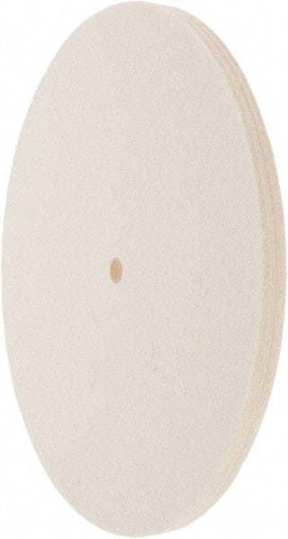 Value Collection - 10" Diam x 1/2" Thick Unmounted Buffing Wheel - 1 Ply, Polishing Wheel, 1/2" Arbor Hole, Soft Density - Best Tool & Supply