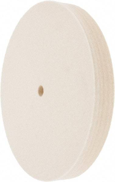 Value Collection - 8" Diam x 1" Thick Unmounted Buffing Wheel - 1 Ply, Polishing Wheel, 1/2" Arbor Hole, Medium Density - Best Tool & Supply