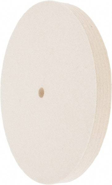 Value Collection - 8" Diam x 3/4" Thick Unmounted Buffing Wheel - 1 Ply, Polishing Wheel, 1/2" Arbor Hole, Medium Density - Best Tool & Supply