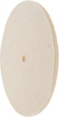 Value Collection - 8" Diam x 1/4" Thick Unmounted Buffing Wheel - 1 Ply, Polishing Wheel, 1/2" Arbor Hole, Hard Density - Best Tool & Supply