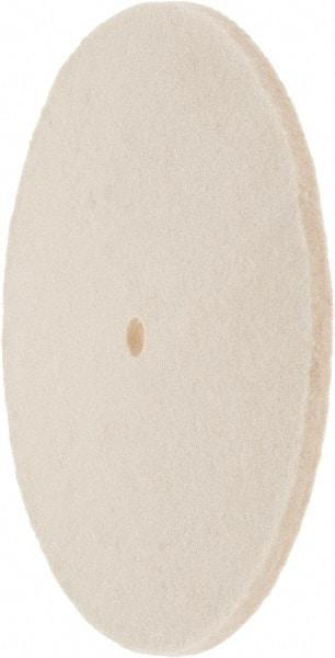 Value Collection - 8" Diam x 1/4" Thick Unmounted Buffing Wheel - 1 Ply, Polishing Wheel, 1/2" Arbor Hole, Soft Density - Best Tool & Supply