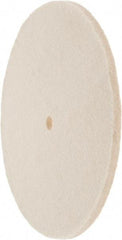 Value Collection - 8" Diam x 1/4" Thick Unmounted Buffing Wheel - 1 Ply, Polishing Wheel, 1/2" Arbor Hole, Soft Density - Best Tool & Supply