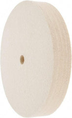 Value Collection - 6" Diam x 1" Thick Unmounted Buffing Wheel - 1 Ply, Polishing Wheel, 1/2" Arbor Hole, Medium Density - Best Tool & Supply