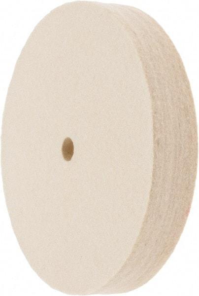 Value Collection - 6" Diam x 1" Thick Unmounted Buffing Wheel - 1 Ply, Polishing Wheel, 1/2" Arbor Hole, Soft Density - Best Tool & Supply