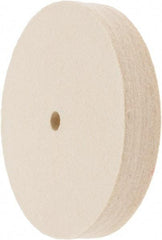 Value Collection - 6" Diam x 1" Thick Unmounted Buffing Wheel - 1 Ply, Polishing Wheel, 1/2" Arbor Hole, Soft Density - Best Tool & Supply