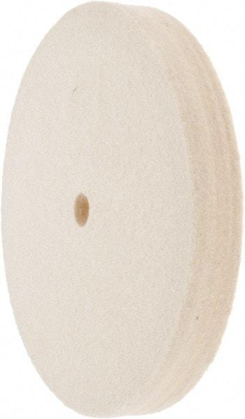 Value Collection - 6" Diam x 3/4" Thick Unmounted Buffing Wheel - 1 Ply, Polishing Wheel, 1/2" Arbor Hole, Medium Density - Best Tool & Supply