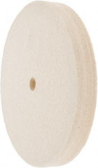 Value Collection - 6" Diam x 3/4" Thick Unmounted Buffing Wheel - 1 Ply, Polishing Wheel, 1/2" Arbor Hole, Medium Density - Best Tool & Supply