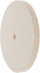 Value Collection - 6" Diam x 1/2" Thick Unmounted Buffing Wheel - 1 Ply, Polishing Wheel, 1/2" Arbor Hole, Soft Density - Best Tool & Supply