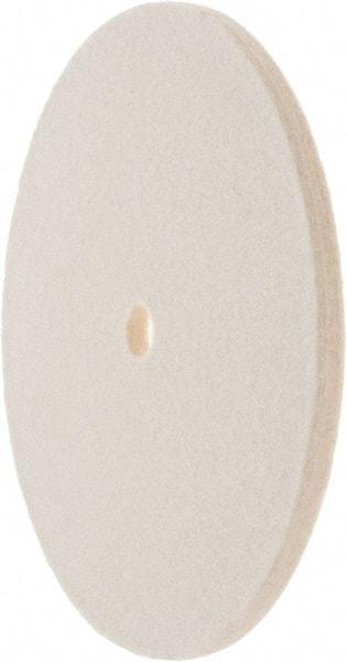 Value Collection - 6" Diam x 1/4" Thick Unmounted Buffing Wheel - 1 Ply, Polishing Wheel, 1/2" Arbor Hole, Soft Density - Best Tool & Supply