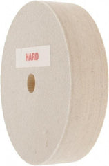 Value Collection - 4" Diam x 1" Thick Unmounted Buffing Wheel - 1 Ply, Polishing Wheel, 1/2" Arbor Hole, Hard Density - Best Tool & Supply