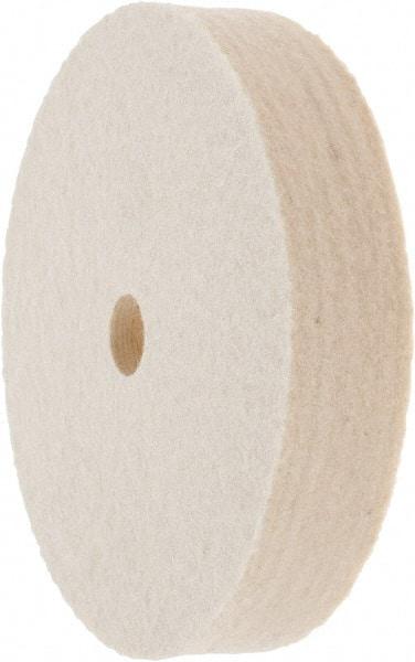 Value Collection - 4" Diam x 3/4" Thick Unmounted Buffing Wheel - 1 Ply, Polishing Wheel, 1/2" Arbor Hole, Medium Density - Best Tool & Supply