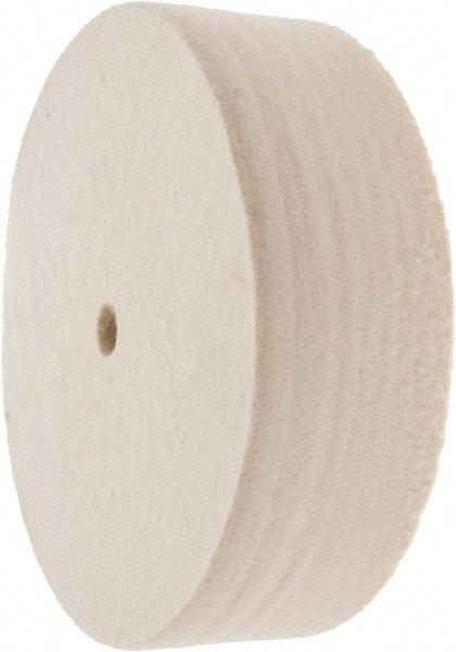 Value Collection - 6" Diam x 2" Thick Unmounted Buffing Wheel - 1 Ply, Polishing Wheel, 1/2" Arbor Hole, Soft Density - Best Tool & Supply