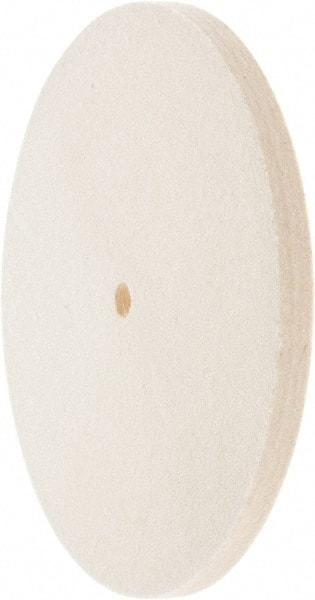 Value Collection - 8" Diam x 1/2" Thick Unmounted Buffing Wheel - 1 Ply, Polishing Wheel, 1/2" Arbor Hole, Medium Density - Best Tool & Supply