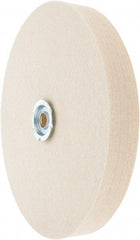 Value Collection - 8" Diam x 1" Thick Unmounted Buffing Wheel - 1 Ply, Polishing Wheel, 1" Arbor Hole, Medium Density - Best Tool & Supply