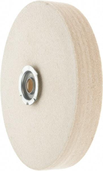 Value Collection - 6" Diam x 1" Thick Unmounted Buffing Wheel - 1 Ply, Polishing Wheel, 1" Arbor Hole, Hard Density - Best Tool & Supply